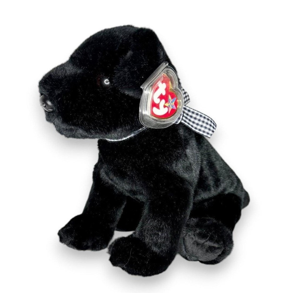 Luke the Black Labrador | Loyal Lab Companion | Mint Heart Tag TY Beanie Buddy